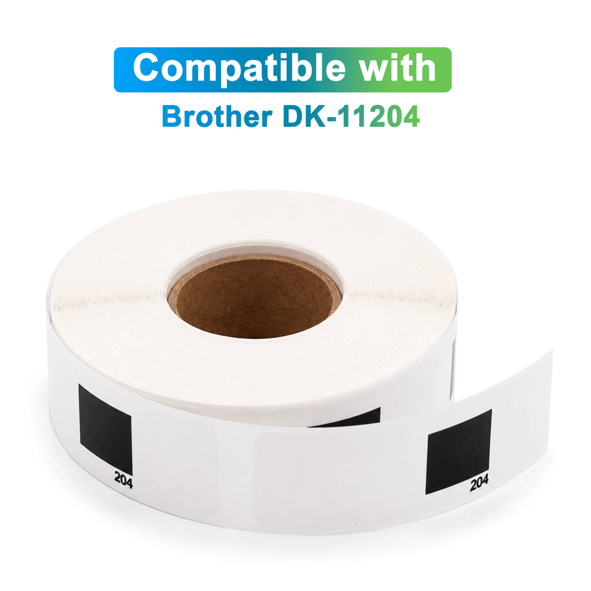 Premium Compatible Brother DK-11204 Return Address Labels ā 0.66" x 2.1" | Crisp Print | Strong Adhesive | Jam-Free | 400 Labels Per Roll