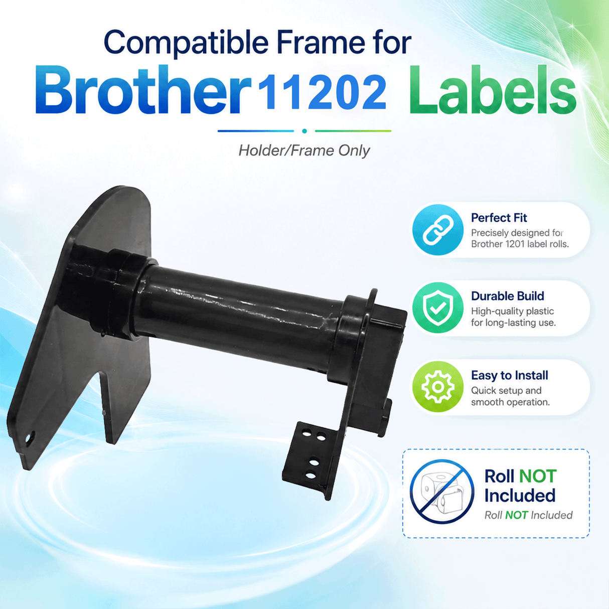 Plastic Frame for Compatible Brother DK 11202 Continuous Labels - Plastic Frame | Reusable | Jam-Free