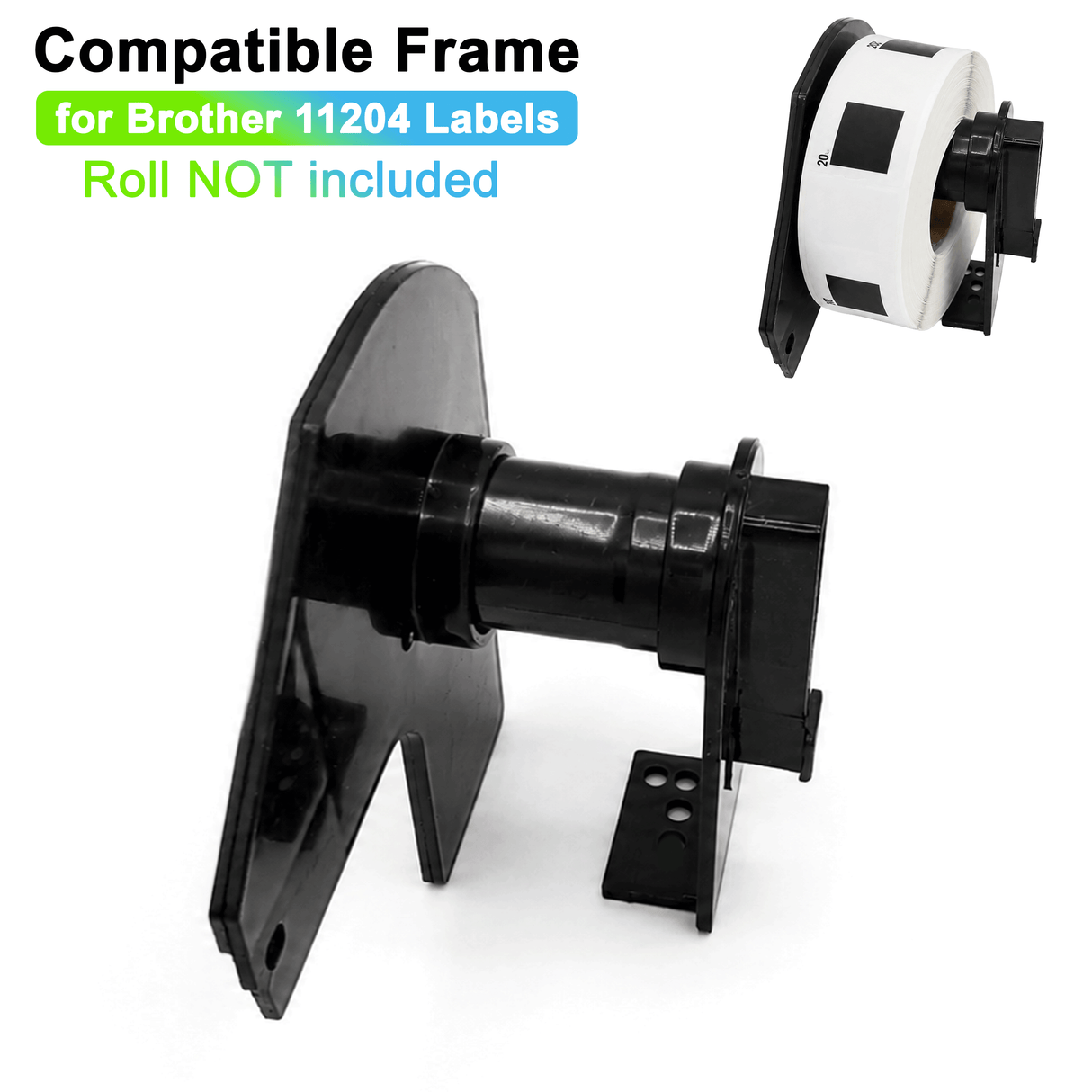 Plastic Frame for Compatible Brother DK 11204 Continuous Labels - Plastic Frame | Reusable | Jam-Free