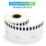 Premium Compatible Brother DK-22205 Continuous Paper Labels – 2.4" x 100 ft | Crisp Print | Strong Adhesive | Jam-Free