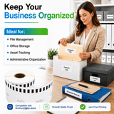 Premium Compatible Brother DK-22205 Continuous Paper Labels – 2.4" x 100 ft | Crisp Print | Strong Adhesive | Jam-Free