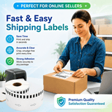 Premium Compatible Brother DK-22205 Continuous Paper Labels – 2.4" x 100 ft | Crisp Print | Strong Adhesive | Jam-Free