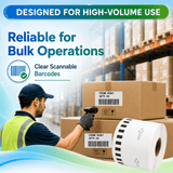 Premium Compatible Brother DK-22205 Continuous Paper Labels – 2.4" x 100 ft | Crisp Print | Strong Adhesive | Jam-Free