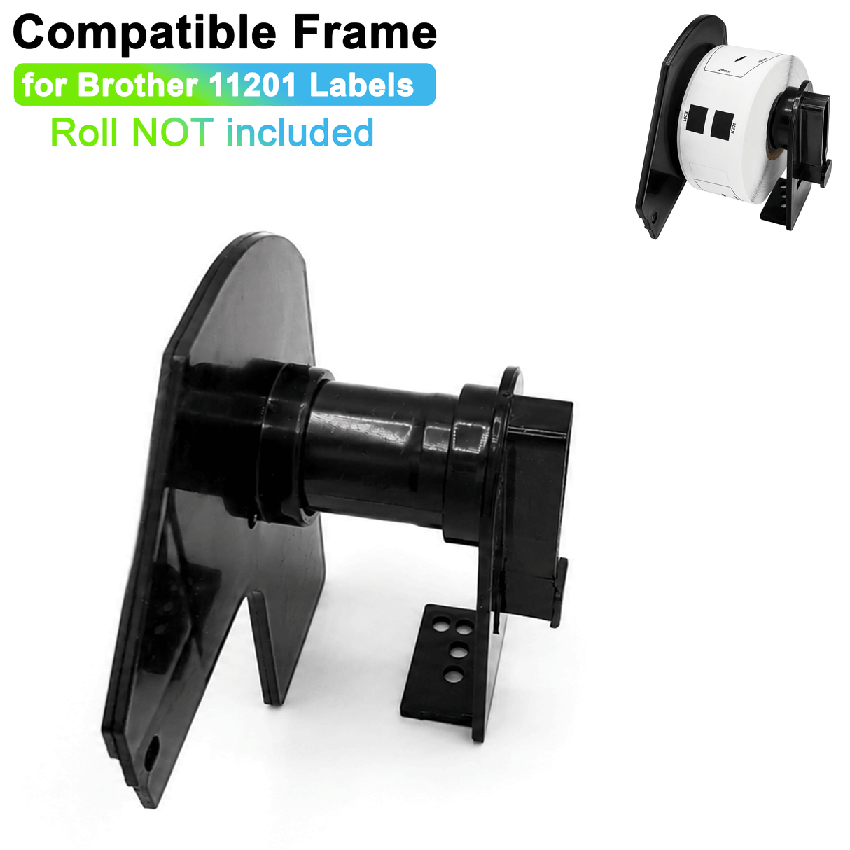 Plastic Frame for Compatible Brother DK 11201 Continuous Labels - Plastic Frame | Reusable | Jam-Free