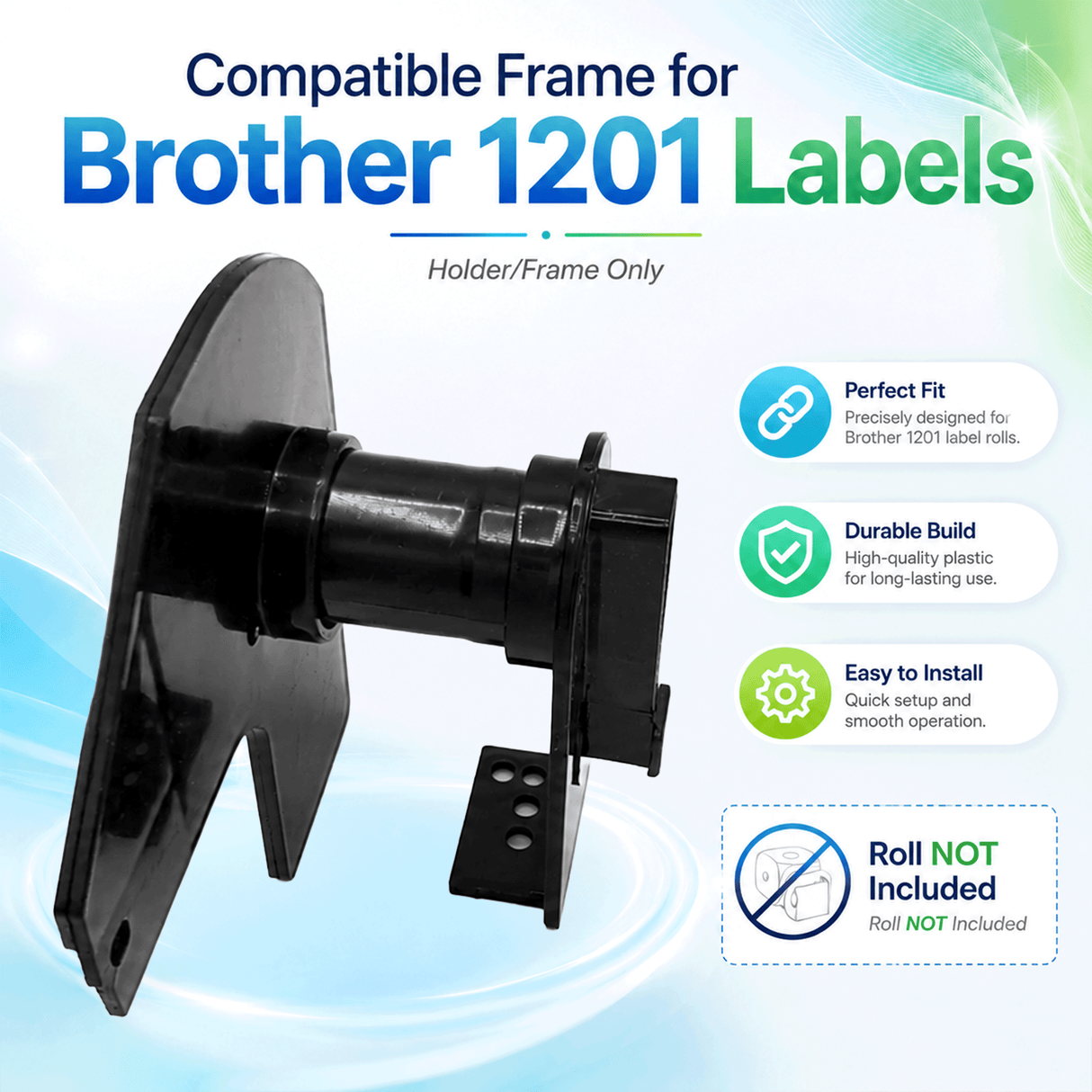 Plastic Frame for Compatible Brother DK 11201 Continuous Labels - Plastic Frame | Reusable | Jam-Free