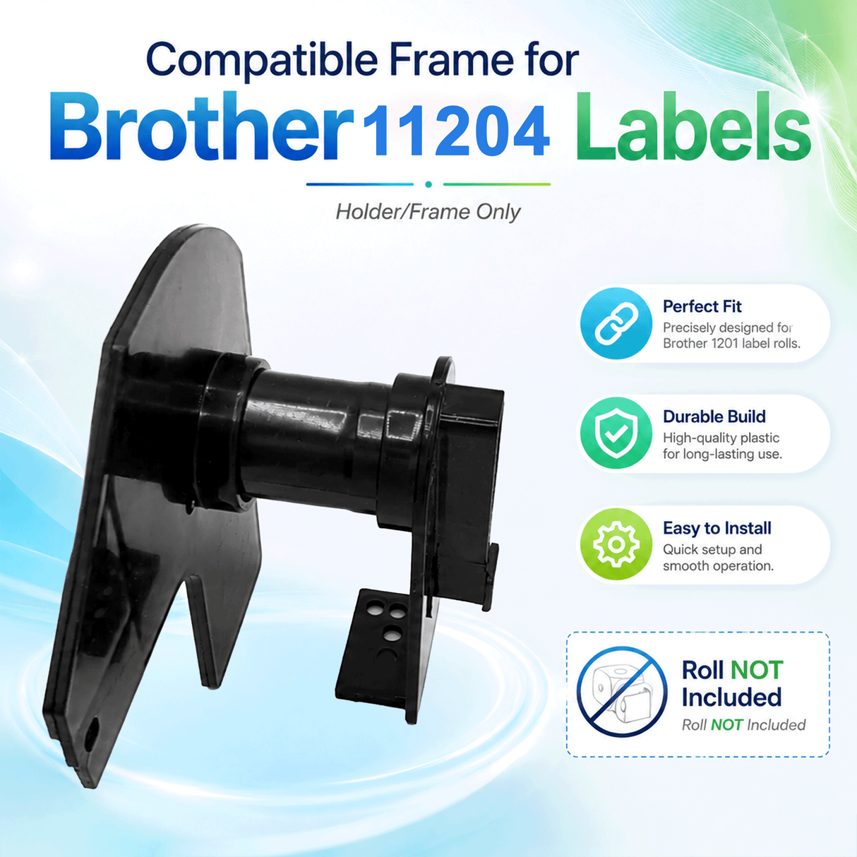 Plastic Frame for Compatible Brother DK 11204 Continuous Labels - Plastic Frame | Reusable | Jam-Free