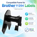Plastic Frame for Compatible Brother DK 11204 Continuous Labels - Plastic Frame | Reusable | Jam-Free