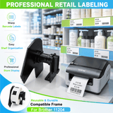Plastic Frame for Compatible Brother DK 11204 Continuous Labels - Plastic Frame | Reusable | Jam-Free