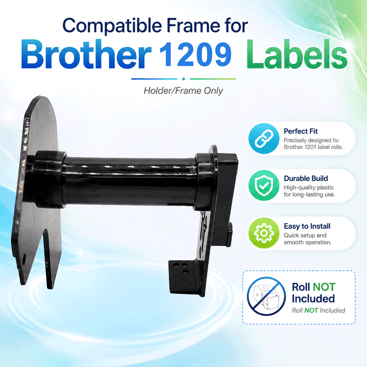 Plastic Frame for Compatible Brother DK 11209 Continuous Labels - Plastic Frame | Reusable | Jam-Free