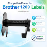 Plastic Frame for Compatible Brother DK 11209 Continuous Labels - Plastic Frame | Reusable | Jam-Free
