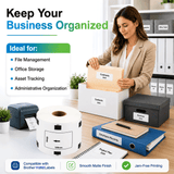 Premium Compatible Brother DK-11202 Shipping / Multipurpose Labels – 2.4" x 4" | Crisp Print | Strong Adhesive | Jam-Free | 300 Labels Per Roll